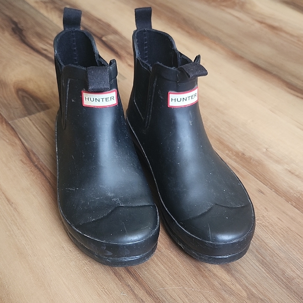 Hunter Kids Classic Black Ankle Boot | Hunter Chelsea Rain Boots